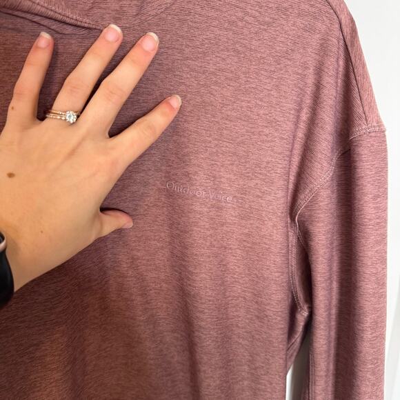 Outdoor Voices Space Dye Pink Cloudknit Pullover Hoodie Size Small - Picture 2 of 5